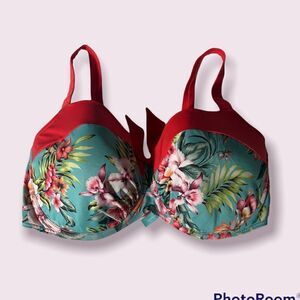 Prima Donna Turquoise and Orange Bikini Top